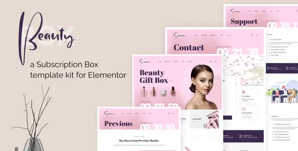 BeautyBox – Subscription Box Elementor Template Kit